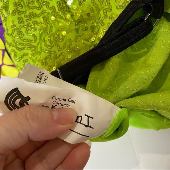 Girls Dance Outfit Curtain Call Costumes Peace Out E2104 Dance Jazz - Picture 3 of 6